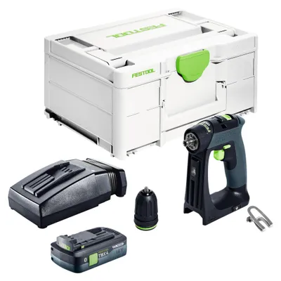 Image de Festool CXS 18-Basic Perceuse-visseuse sans fil 18 V 40 Nm Brushless + 1x batterie 4,0 Ah + chargeur rapide + Systainer