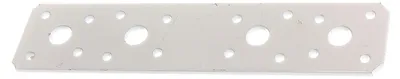 Produktbild von Alberts 846398 Flachverbinder, weiß kunststoffbeschichtet, 180 x 40 mm, 50er Set