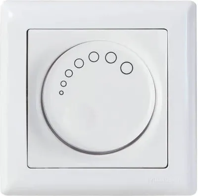 Produktbild von Mutlusan Daria Dimmer 600W beleuchtet Drehdimmer Unterputz weiss
