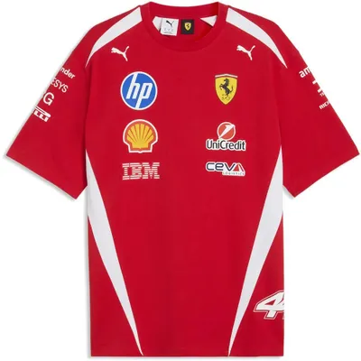 Immagine prodotto di Maglietta a maniche corte replica per piloti Puma Sf Ferrari, colore rosso, taglia M (uomo)