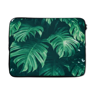 Produktbild von MuchoWow® Laptop Hülle 15 Zoll Monstera - Blätter - Pflanzen - Dschungel - Natur Laptoptasche - Laptoptasche - Sleeve - Rundum-Schutz