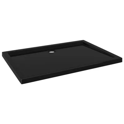 Image de vidaXL Receveur de douche ABS Rectangulaire Noir 80x110 cm