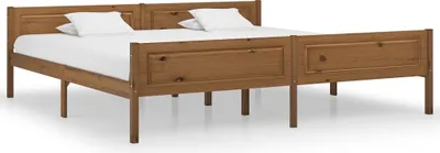 Produktbild von Massivholzbett Kiefer Honigbraun 200x200 cm , Klassische Betten Design 2024