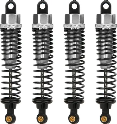 Produktbild von 4 Stück CNC-gefräste hydraulische Stoßdämpfer aus Aluminiumlegierung für HSP 1/10 94101 94102 94103 94188 94108 RC-Cars