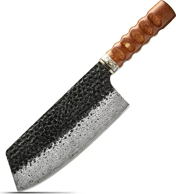 Immagine prodotto di Coltello da cucina damascato KE-37349 - Cleaver Marrone KP37349