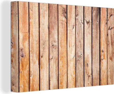 Produktbild von OneMillionCanvasses® - Leinwandbilder - 140x90 cm, Regale - Holz - Struktur, Wandbilder Kunstdruck Wanddekoration - Foto auf Leinwand - Gemälde auf Holzrahmen