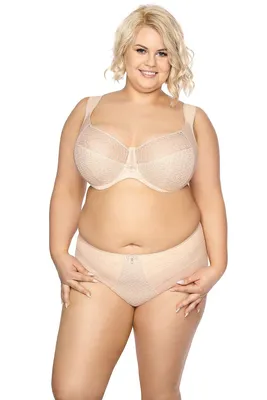 Produktbild von Gaia damen bh soft schalen netz stickerei unterwäsche s874m samira maxi , beige, 80k