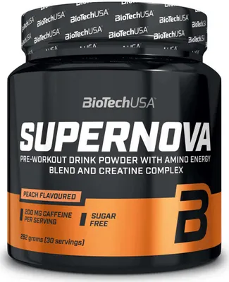 Image de PreWorkout - Biotech USA - SUPER NOVA (282g) - Saveur Pêche