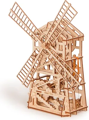 Produktbild von Wood Trick - Holz Modellbau Windmill Windmühle 131 Teile