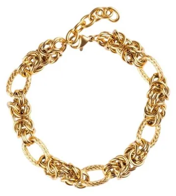 Produktbild von Charmantes vergoldetes Kettenarmband MCB250168G