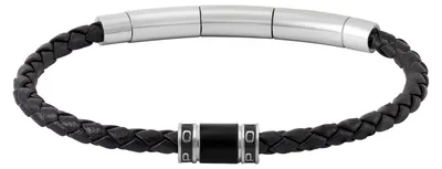 Produktbild von Police Armband Herren Carbon Leder Schwarz 19 cm PEAGB0079401