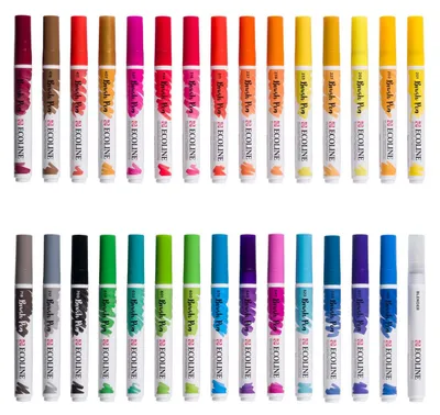 Produktbild von Bruynzeel Ecoline Pinselstift-Set Primär, 30 Farben