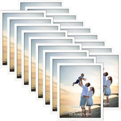 Produktbild von Bilderrahmen Set 20x25 cm 18er-Set Weiß für Wand und Tisch