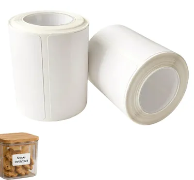 Productafbeelding van thermische etiketten, waterdicht, 50 x 80 mm, 80 etiketten/rol, 2 rollen