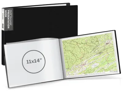 Immagine prodotto di Cartella Dunwell per raccoglitori a fogli mobili, con copertina – (28x35 cm, nera), 24 tasche, grande formato