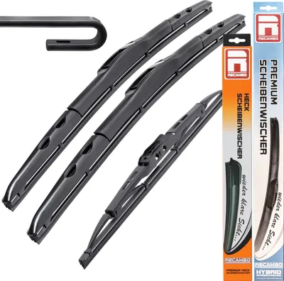 Image de Essuie-glace hybride avant + arrière pour Nissan Almero Tino | BJ 2000 - 2006
