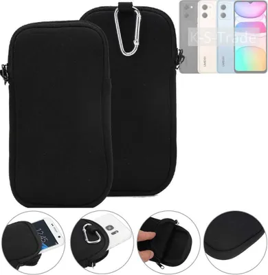 Produktbild von K-S-Trade Neopren-Hülle Handyhülle kompatibel mit UMIDIGI C2 Schutzhülle Neoprenhülle Sleeve Schutz-Hülle Gürtel Tasche Case Holster Handytasche
