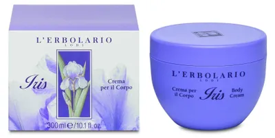 Produktbild von L'Erbolario IRIS Körpercreme mit Süßmandelöl, Süßmandelmilch und Eibisch für trockene Haut