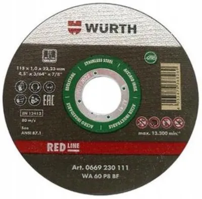 Produktbild von Wurth Red Line Trennscheibe zum Schneiden von Stahl