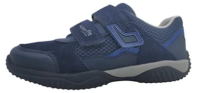 Image de Superfit Storm : chaussures de sport pour garçons, fermeture velcro, couleur bleue, pour un usage quotidien
