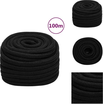 Produktbild von vidaXL Arbeitsseil Schwarz 20 mm 100 m Polyester -  Seile