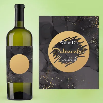 Produktbild von AUFKLEBER SET - Willst Du PATENONKEL werden? Rubbelsticker Gold