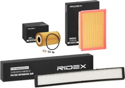 Produktbild von RIDEX Filterset Inspektionspaket Filtersatz für BMW 3 Limousine (E46) 3 Touring (E46) 3 Coupe (E46)