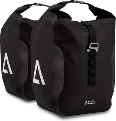 Produktbild von Acid Travlr Pro 20+20l Fahrradtaschen Schwarz Schwarz One Size