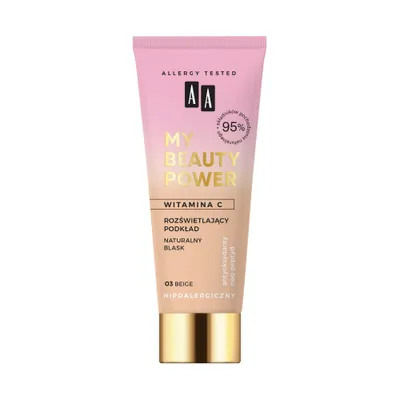 Image de AA Ma force de beauté Fond de teint illuminateur 03 Beige, 30ml