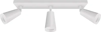Produktbild von Deckenspot Aluminium verstellbar Weiß GU10 3-flammig länglich