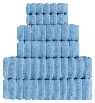 Productafbeelding van Tedeman Cloud Collection handdoekenset, 6-delig – Turkse katoen, 550 g/m²