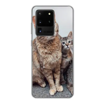 Produktbild von MuchoWow® Handyhülle Schutzhülle Hülle für Samsung Galaxy S20 Ultra Katze - Kätzchen - Fell Silikon Softcase Handy Hülle - Karteninhaber