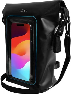 Zdjęcie produktu dla FIXED FIXFLT-BG-BK, Etui zamykane, Uniwersalne, 19,1 cm (7.5"), Przezroczysty, Czarny