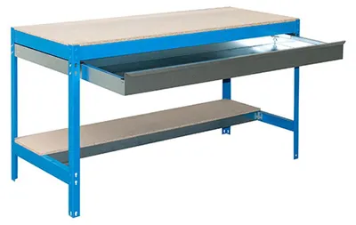 Immagine prodotto di Simonrack Banco da lavoro SIMONWORK blau 1 Schublade 151,0 x 76,0 x 84,2 cm