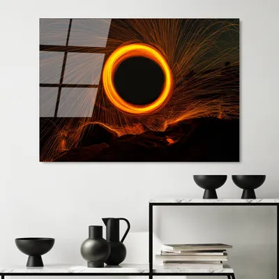 Image de Wallity, UV-089 70 x 100, Peinture décorative en verre trempé, 100 % verre trempé, multicolore, 70 x 100 cm