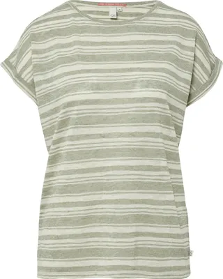 Produktbild von s.Oliver Damen T-Shirt aus Viskosemix mit Fledermausärmeln und Ringel-Muster