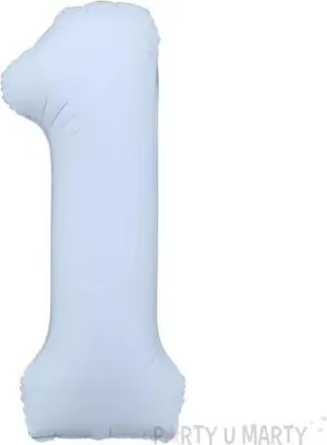 Immagine prodotto di Palloncino in foil numero "1", 86 cm, blu scuro