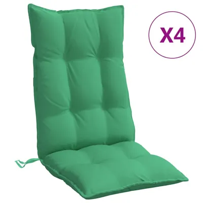 Immagine prodotto di vidaXL Cuscini per schienale alto 4 pezzi. Tessuto Oxford verde