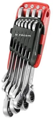 Produktbild von Facom Knarren-Ring-Maulschluessel,Set 10-tlg
