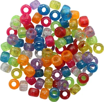 Produktbild von Glorex Schmuck-Perlen Glitter 6 x 9 cm, 25 g