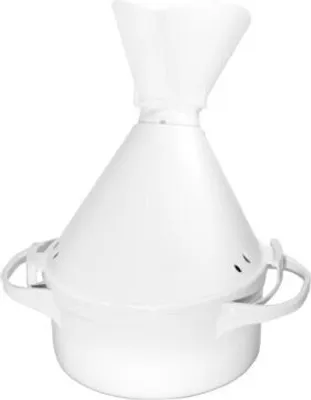 Produktbild von Inhalator doppelwandig m.,beweglichem Mundstück weiß,
