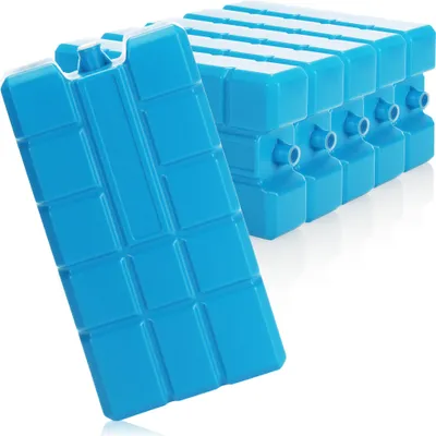 Obrázok produktu pre com-four® 6x chladiaci akumulátor XXL v modrej farbe – chladiace vložky do chladiacich boxov a tašiek – chladiace akumulátory pre domácnosť a voľný čas
