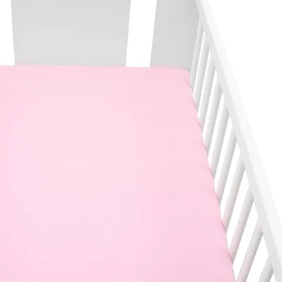 Obrázek produktu pro Jersey prostěradlo do postýlky New Baby 120x60 růžové