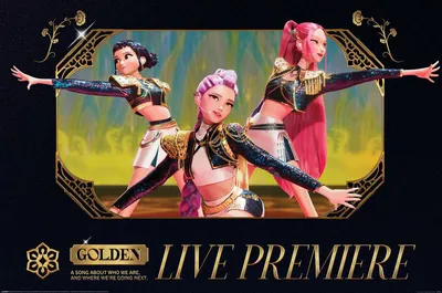 Image de K-Pop Demon Hunters - Golden Live - Affiche 61 x 91,5 cm