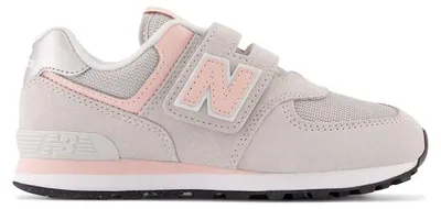 Obrázek produktu pro New Balance 574 Core, model s páskem na suchý zip, barva "Rain Cloud Pink Haze" (dětská velikost) - EU 32,5