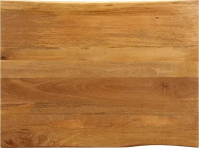 Immagine prodotto di Piano del tavolo con bordo ad albero 100x80x3,8 cm in legno massiccio di mango