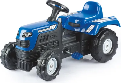 Produktbild von Dolu Ranchero Trettraktor mit Hupe Blau/Schwarz
