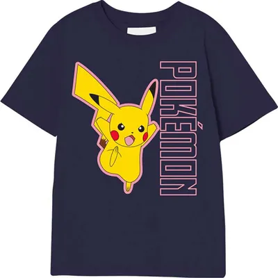 Immagine prodotto di Pokemon Pikachu Bambini Maglietta Top Ragazze , Colore:Nero, Taglia:110-116