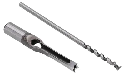 Produktbild von Vierkantbohrer aus Hochgeschwindigkeitsstahl, scharfkantig, verschleißfest, langlebig, für Holzbearbeitung, Zapfenbohrer (10 mm)