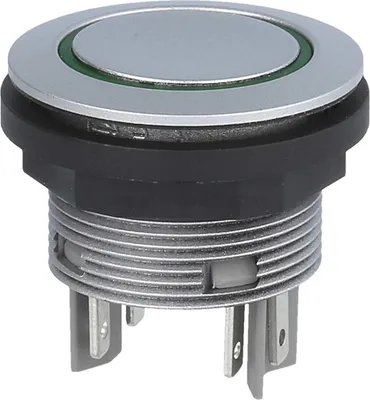 Immagine prodotto di Georg Schlegel Pulsante con illuminazione ad anello, 1Ö + 1S illuminabile, rotondo, connettore piatto SHORTRON 2,8 mm x 0,8 mm - 1 pezzo